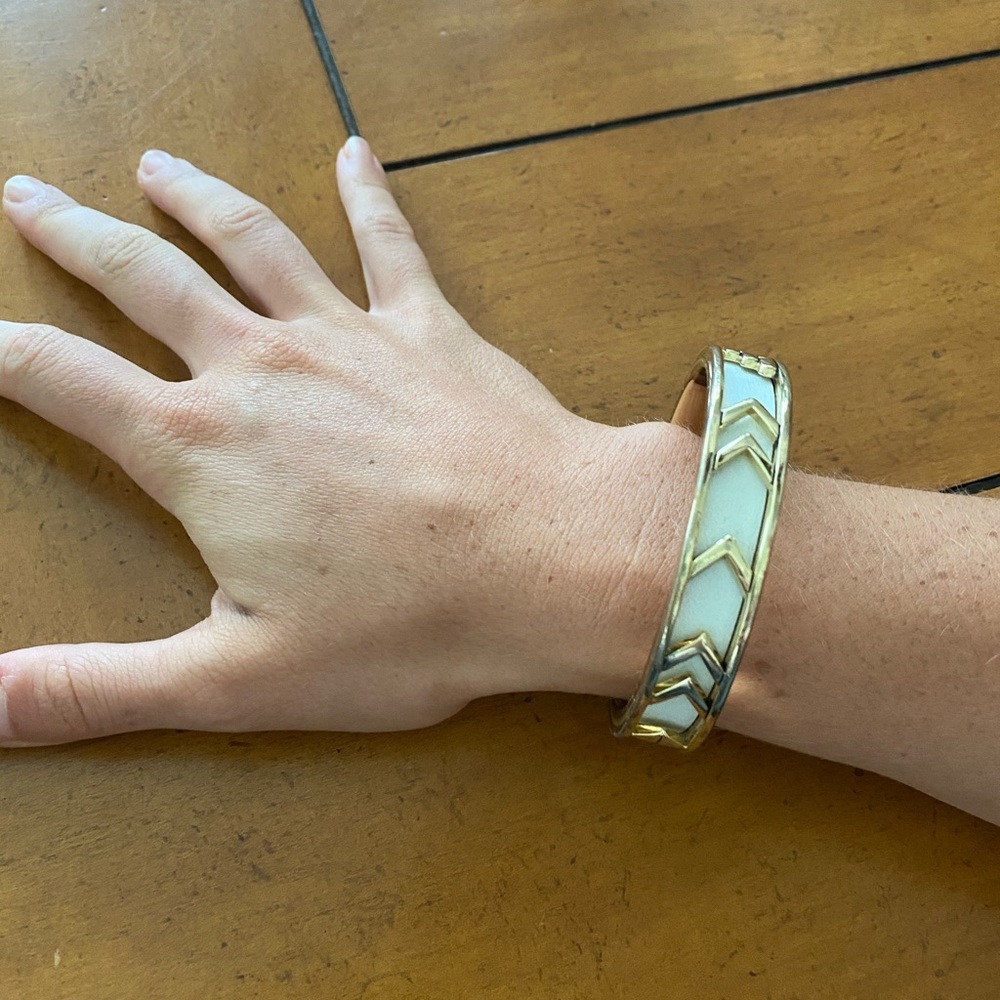 House of Harlow White bangle bracelet